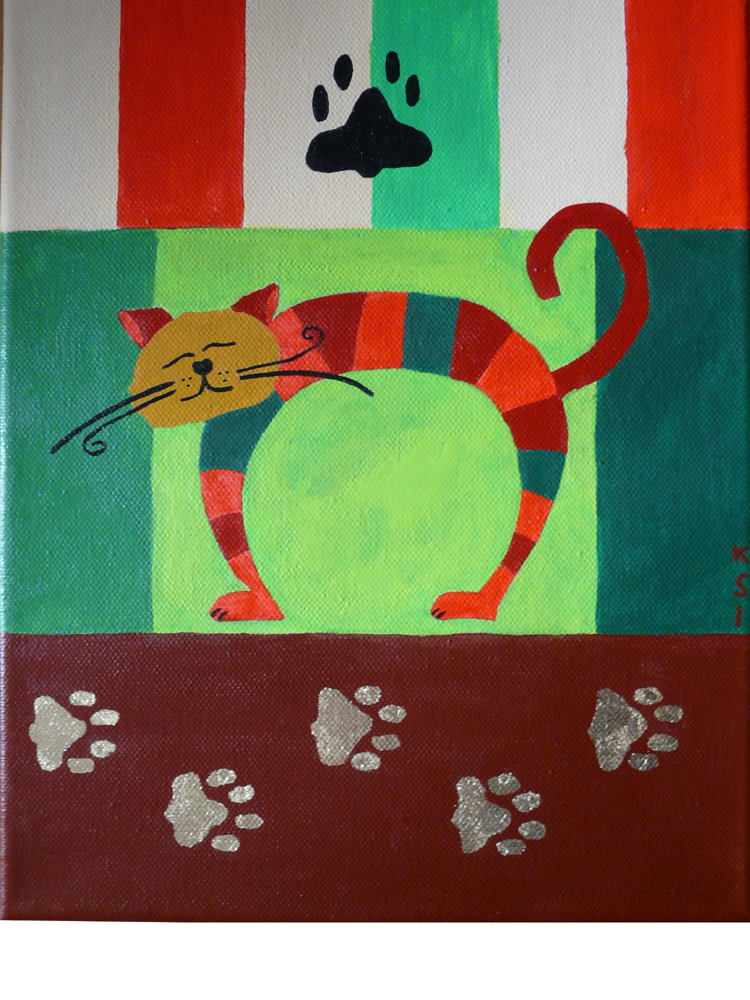 Cat painting