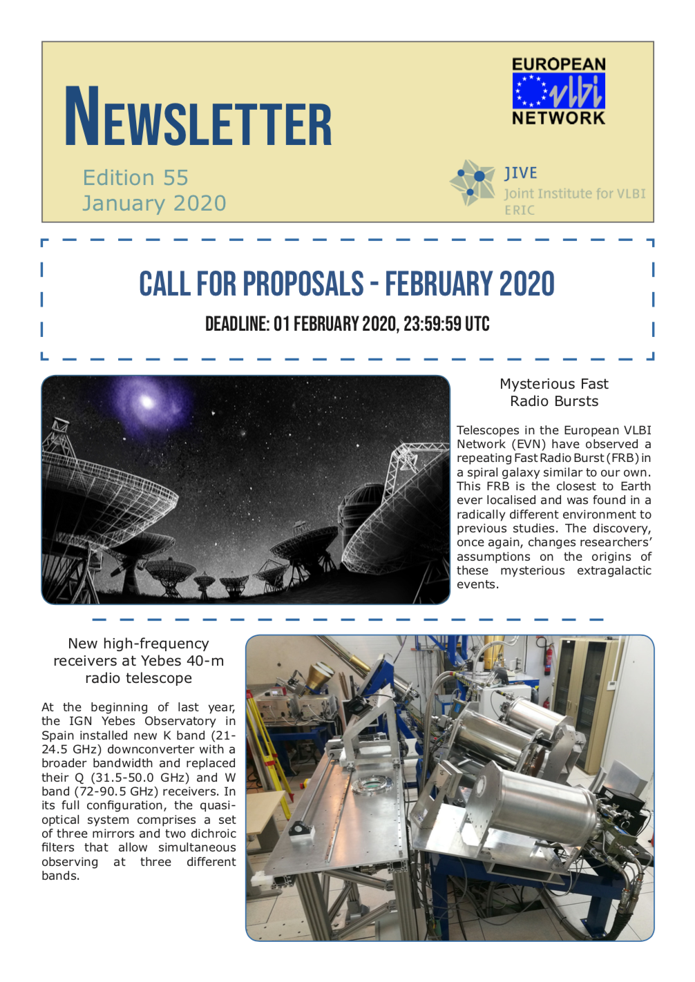 EVN/JIVE Newsletter ed. 55